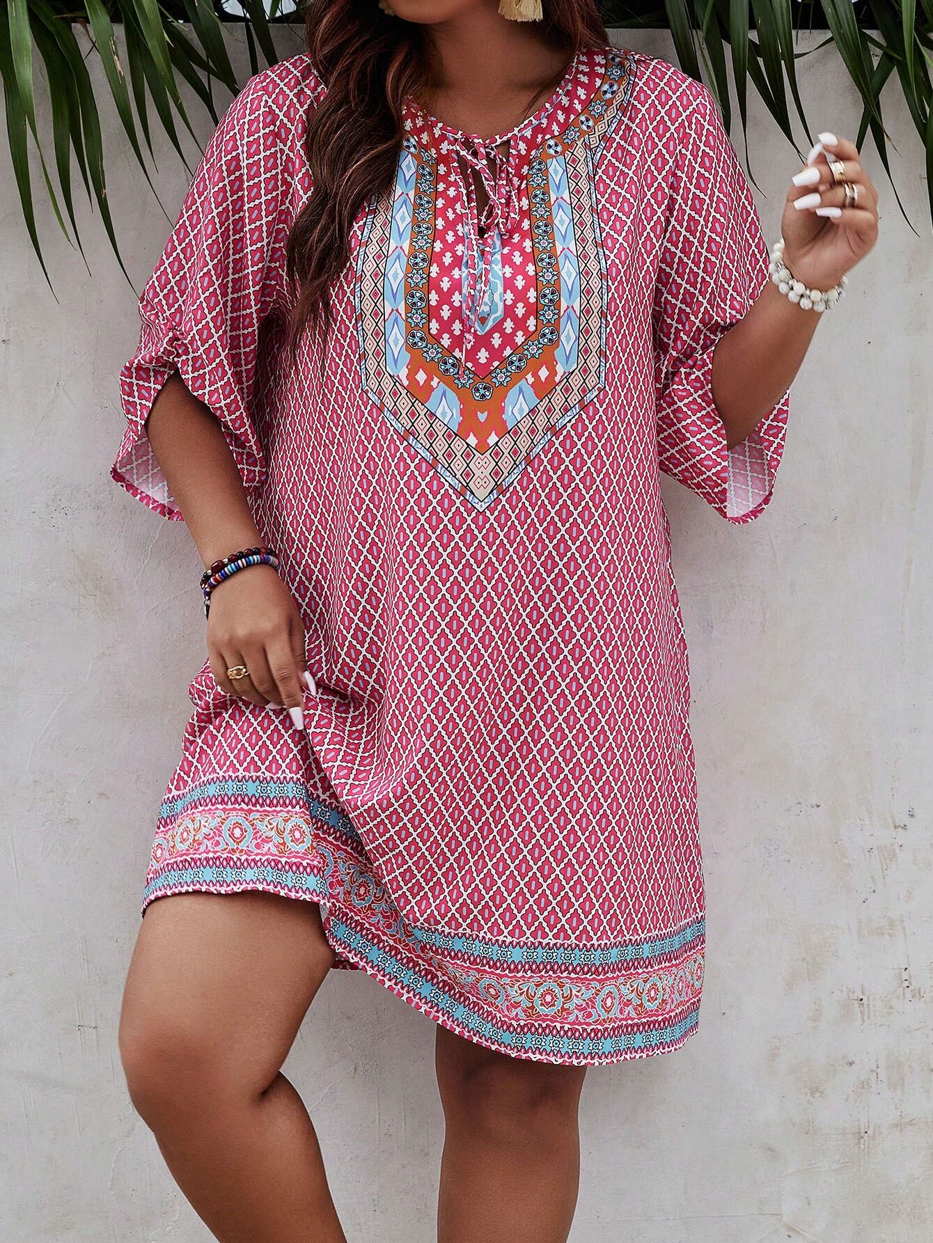Vintage | abito ispirato con motivo casual
