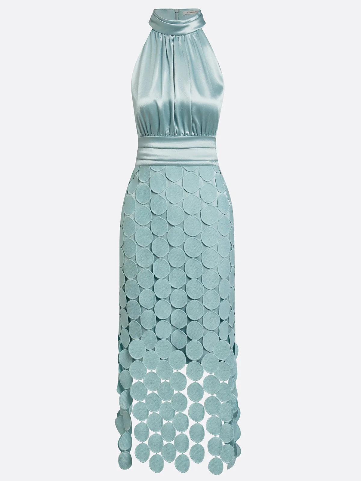 Céline | Damen Halter Midi Kleid