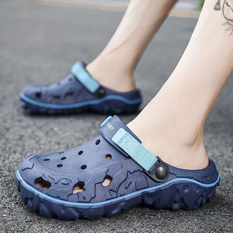 Helene | Bequeme, rutschfeste, weiche Sohle, feste Farbe, hohle Clogs
