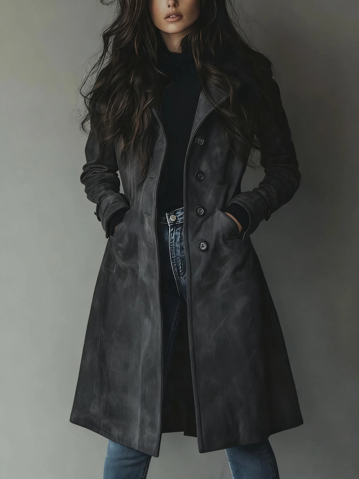 Teresa | Klassischer Trenchcoat im Vintage-Look