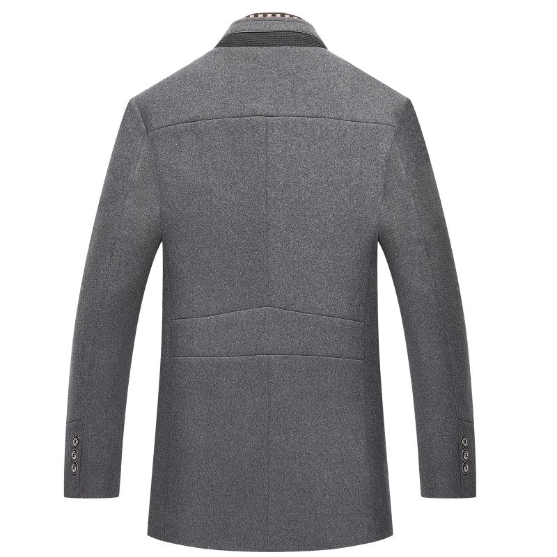 Cappotto invernale da uomo | Design elegante | Colletto alto | Caldo imbottito