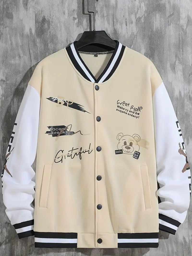 Coli | Collegejacke mit Hipster-Buchstabenmuster