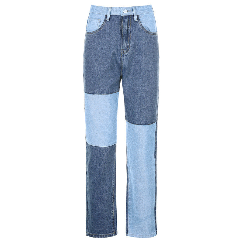 Declynn - Hoch sitzende Hose mit Kontrastnähten