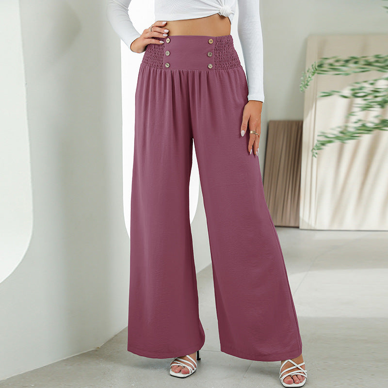 Deirdre -  Elastische Hose mit hoher Taille