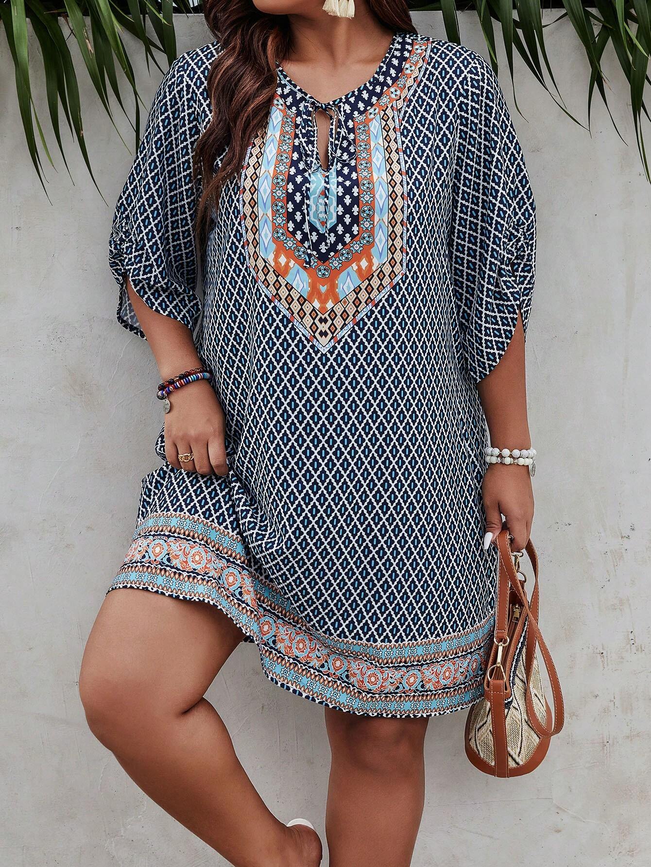 Weinlese | inspiriertes Kleid mit Zufallsmuster