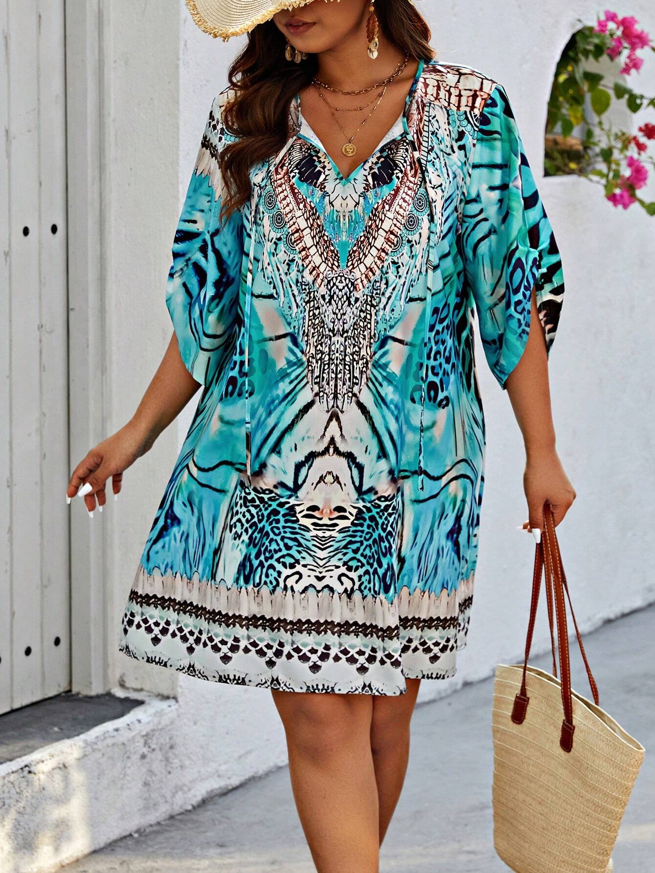 Weinlese | inspiriertes Kleid mit Zufallsmuster