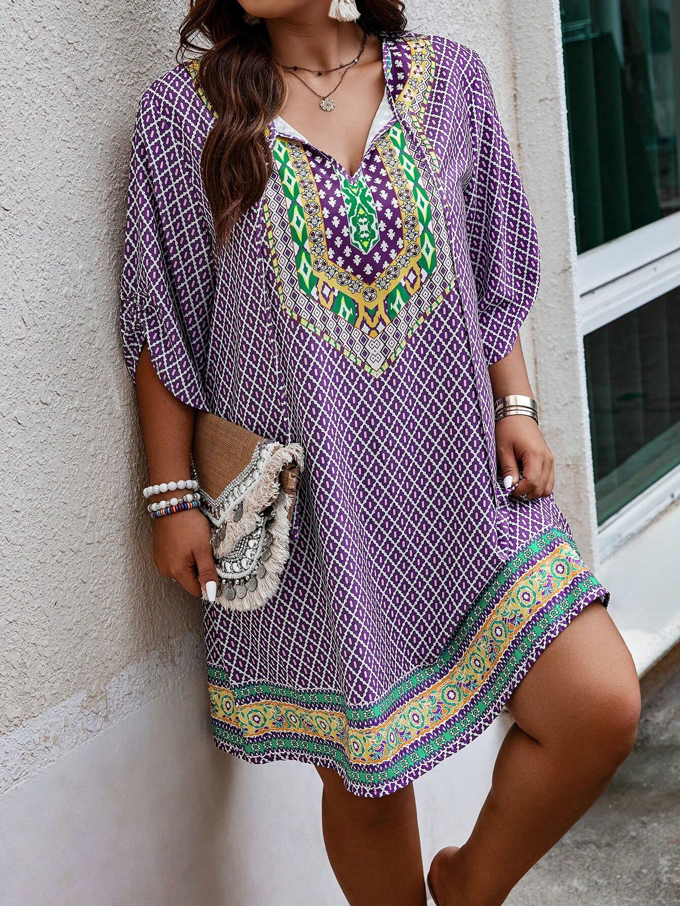 Weinlese | inspiriertes Kleid mit Zufallsmuster