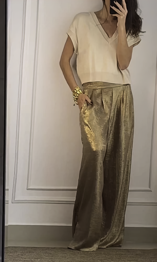 Zuleika | Elegante Top- und Hosen-Set