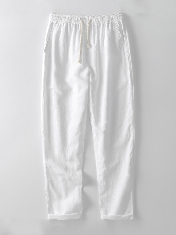 Enrico | Elegantes Ensemble aus Leinenhemd und Hose