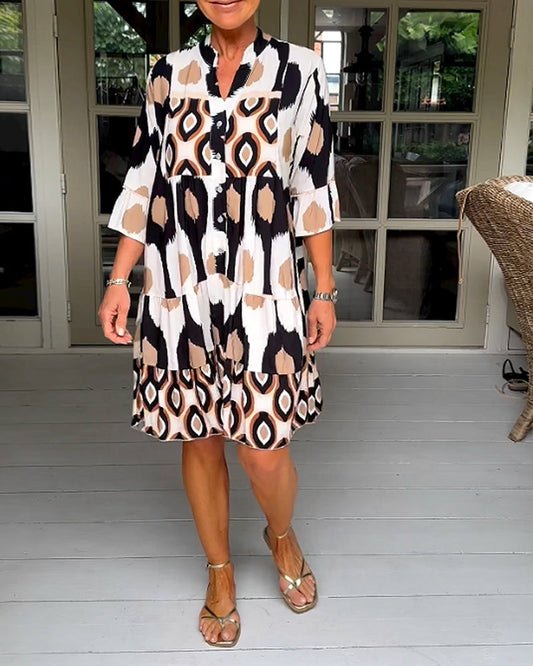 Ledana |  Bedrucktes Kleid