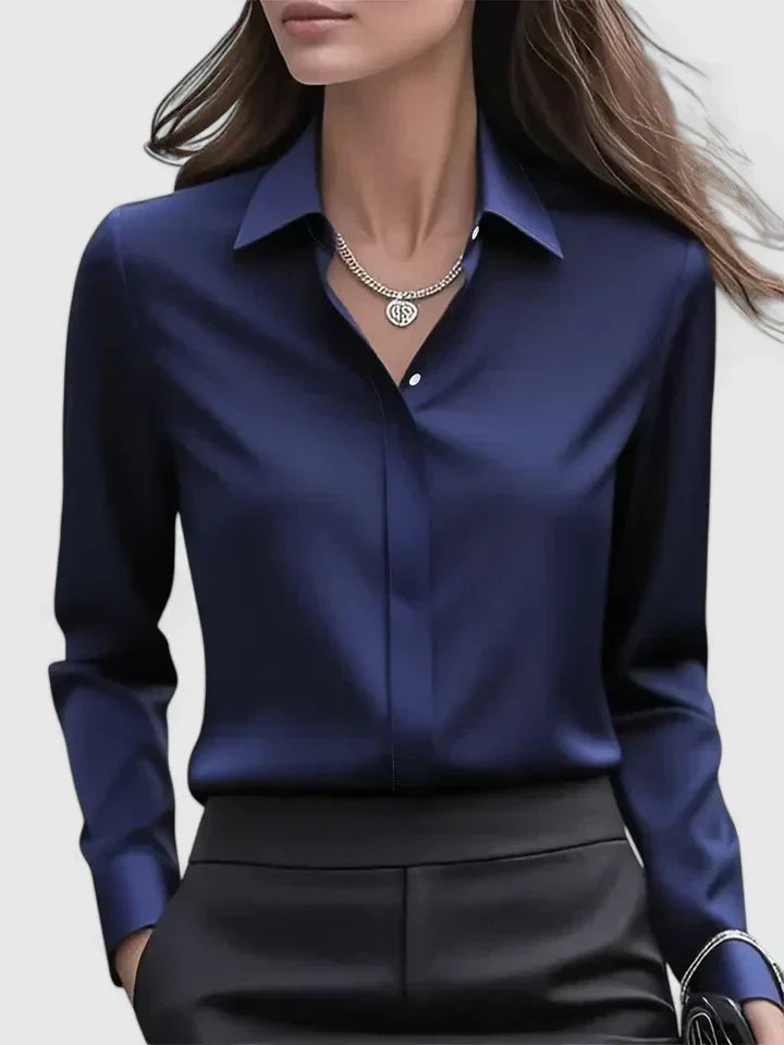 Ellen™ - Elegantes Button-Down-Oberteil