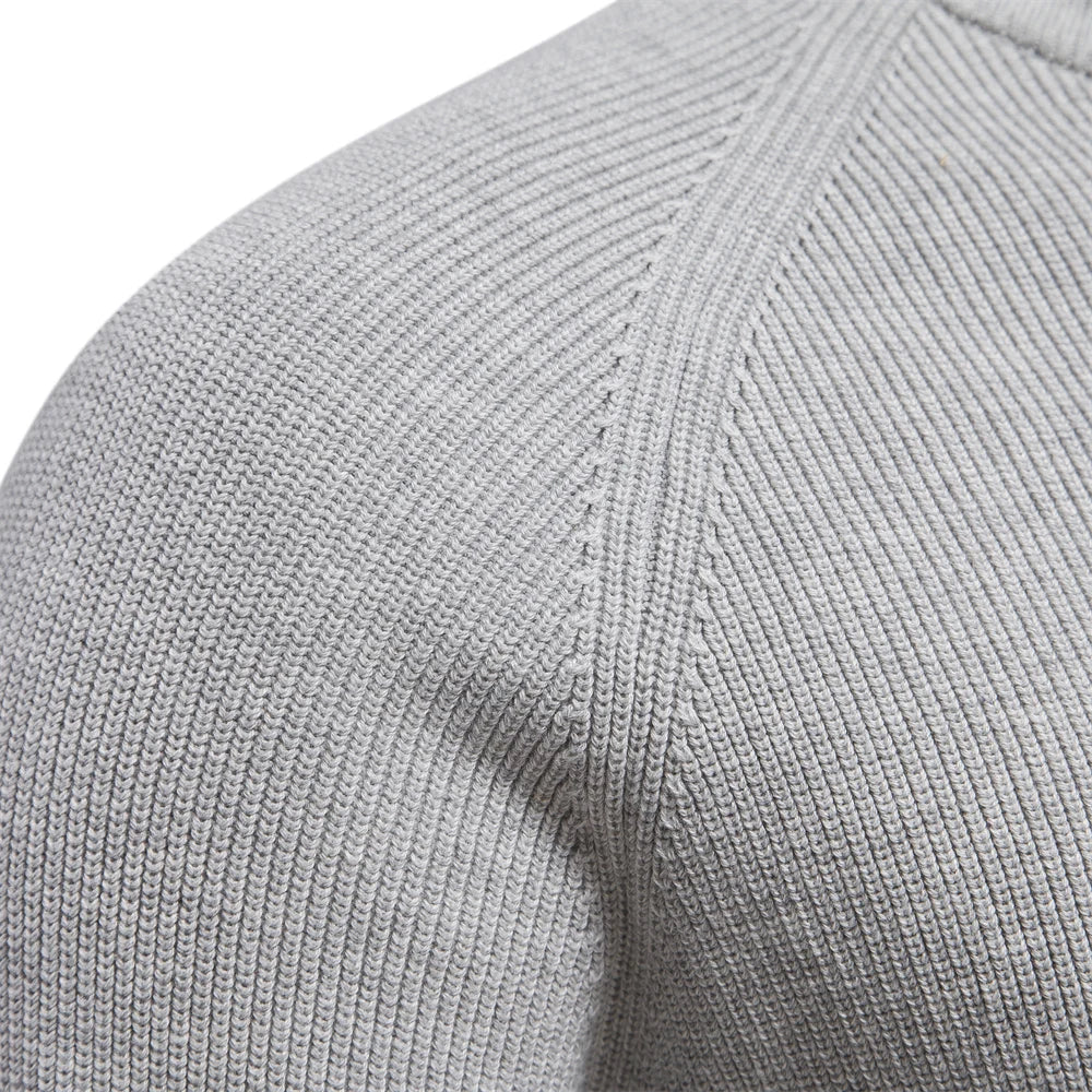 Zippie - Pullover bodyfit alla moda con zip per uomini