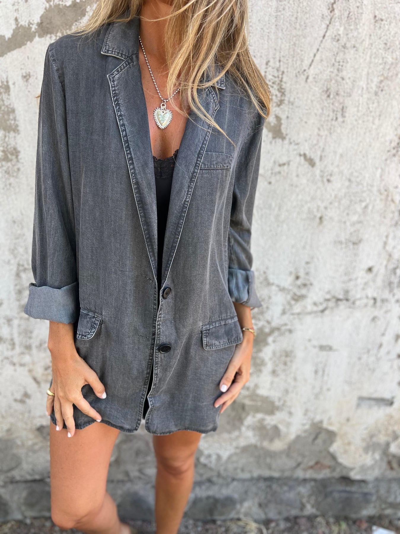 Ysabeau | Elegantes Denim Lässiges Jas