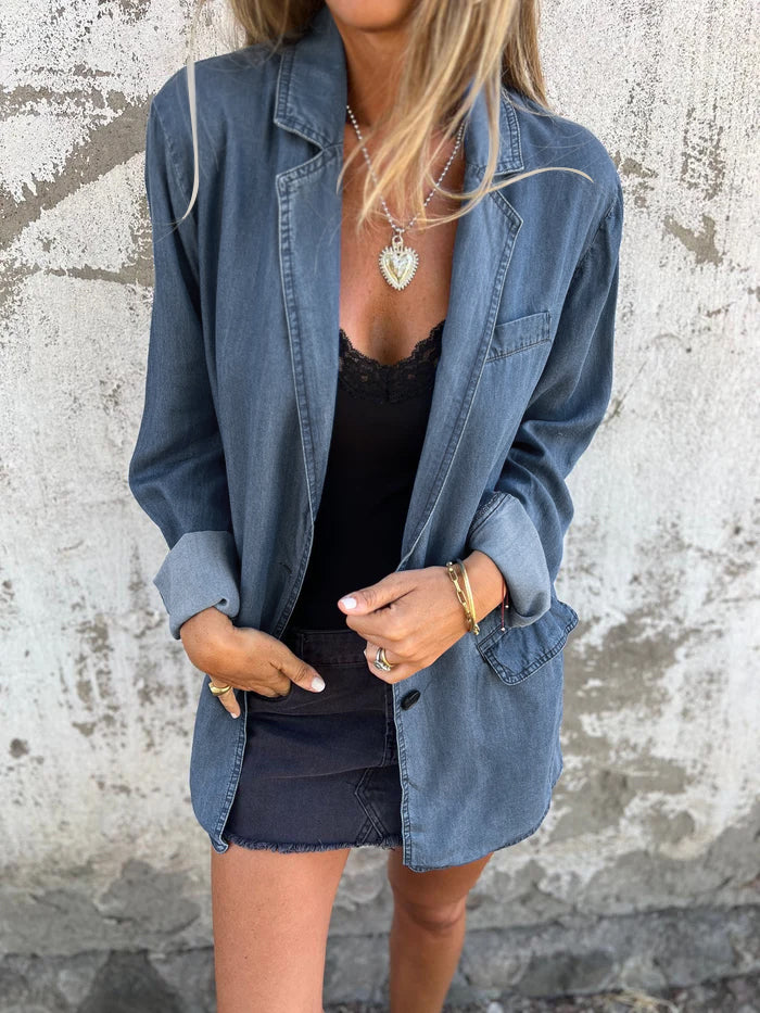 Ysabeau | Elegantes Denim Lässiges Jas