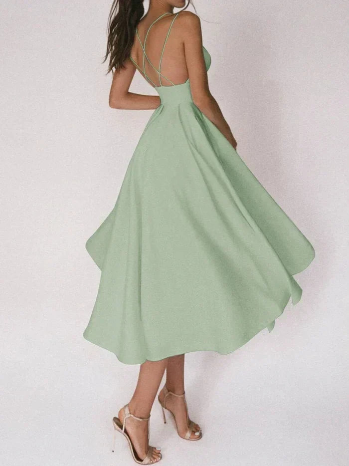 Tamitha | Elegante vestito con scollatura a V e spalline