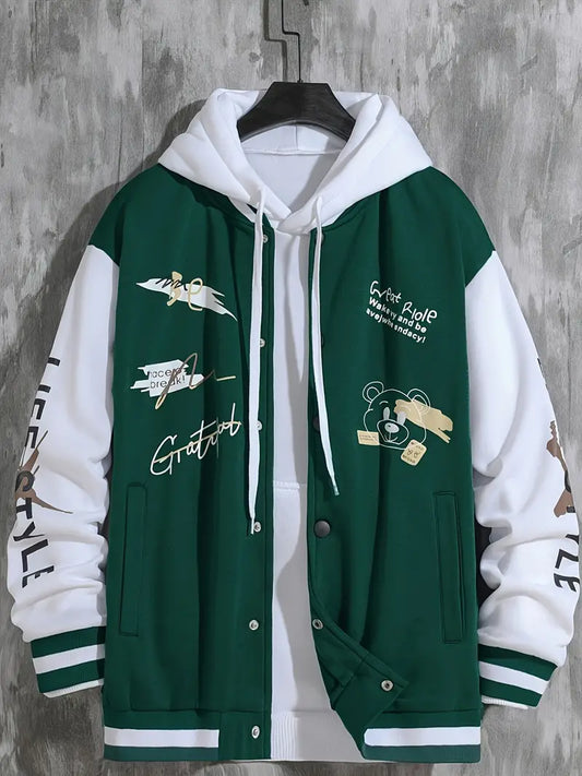 Coli | Collegejacke mit Hipster-Buchstabenmuster