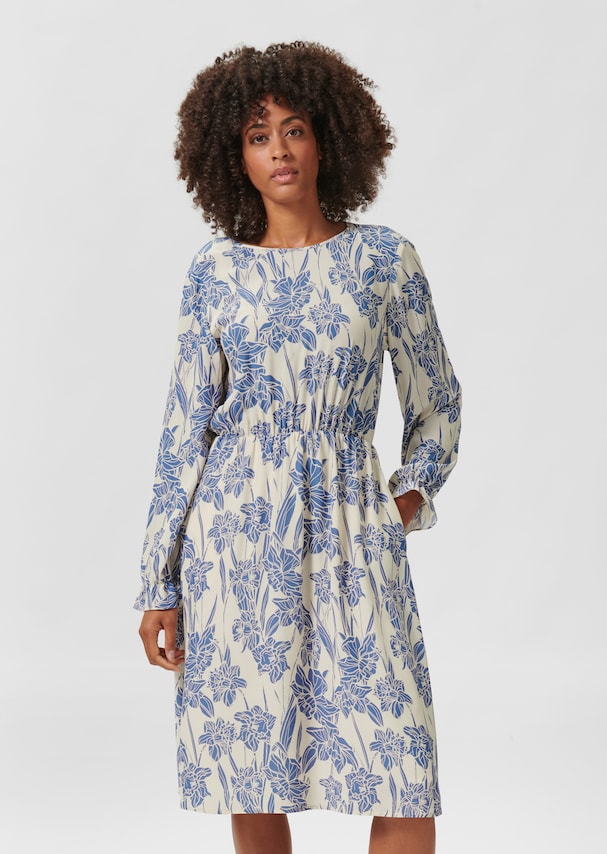 Ivy - Stilvolles und bequemes Damen-Blumenkleid mit langen Ärmeln