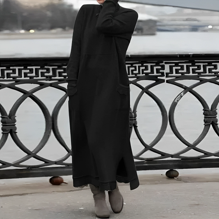 Popi | Lässiges langes Winterkleid