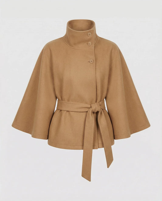 Damen Cape-Jacke mit Gürtel