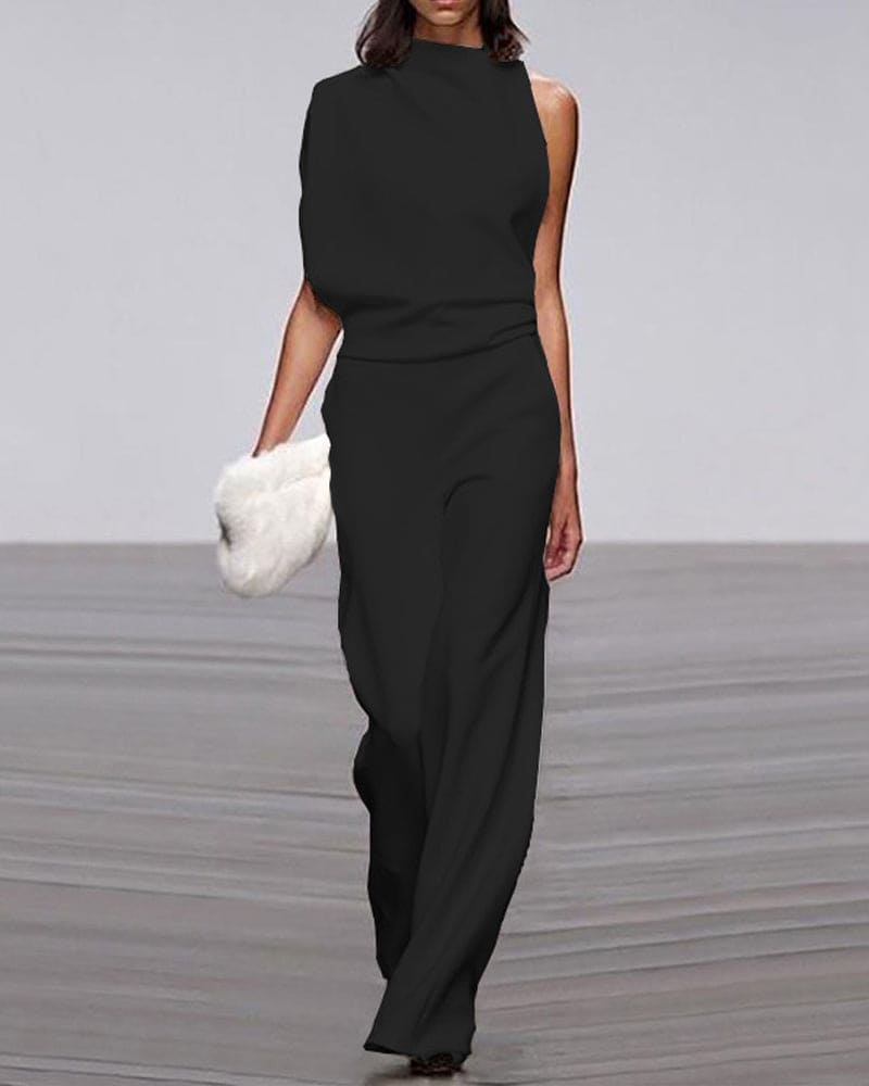 Isabel - Eleganter Jumpsuit mit Stehkragen