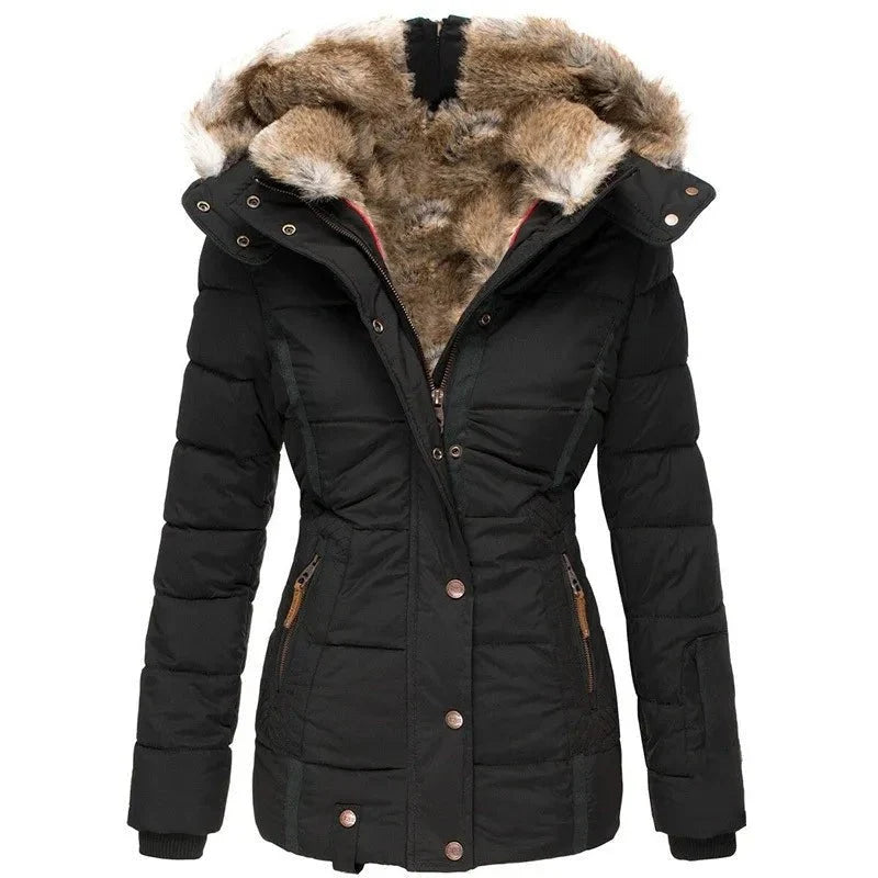 Stefanie™ - Warmer Wintermantel mit Fellfutter