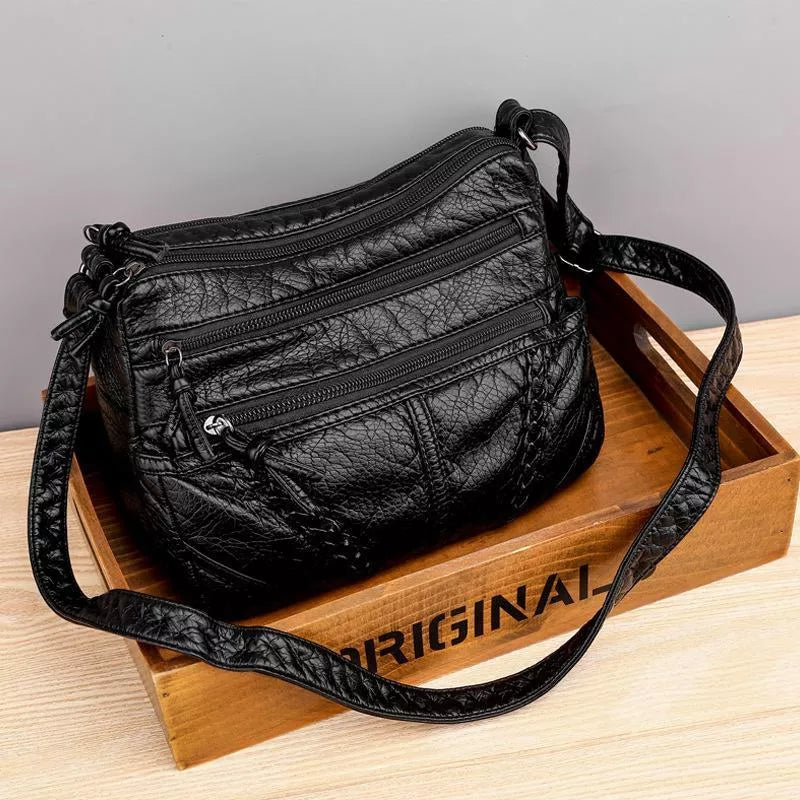 Orisas-Tasche aus Weichem Leder