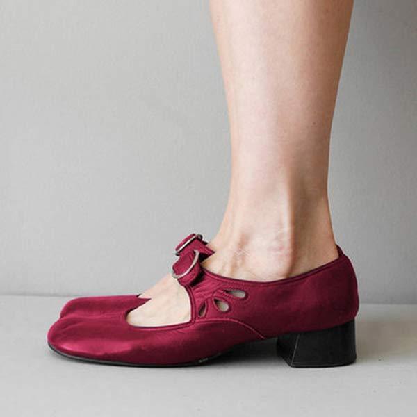Beatrice | Keilsandalen aus leder mit orthopädische schnalle
