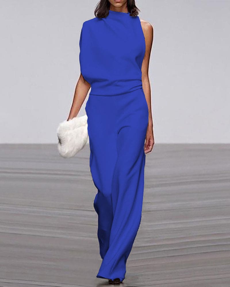 Isabel - Eleganter Jumpsuit mit Stehkragen