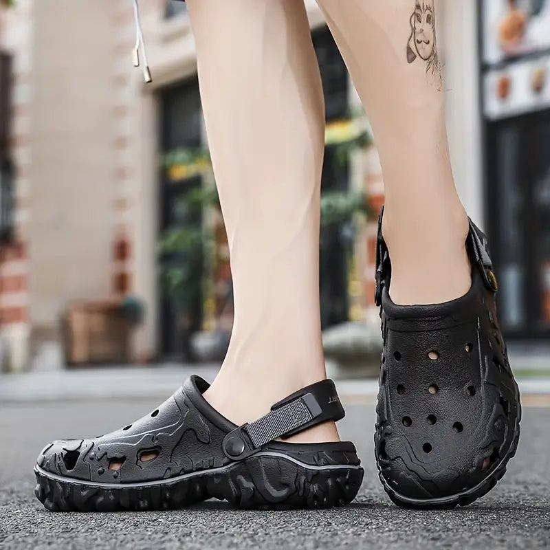 Helene | Bequeme, rutschfeste, weiche Sohle, feste Farbe, hohle Clogs