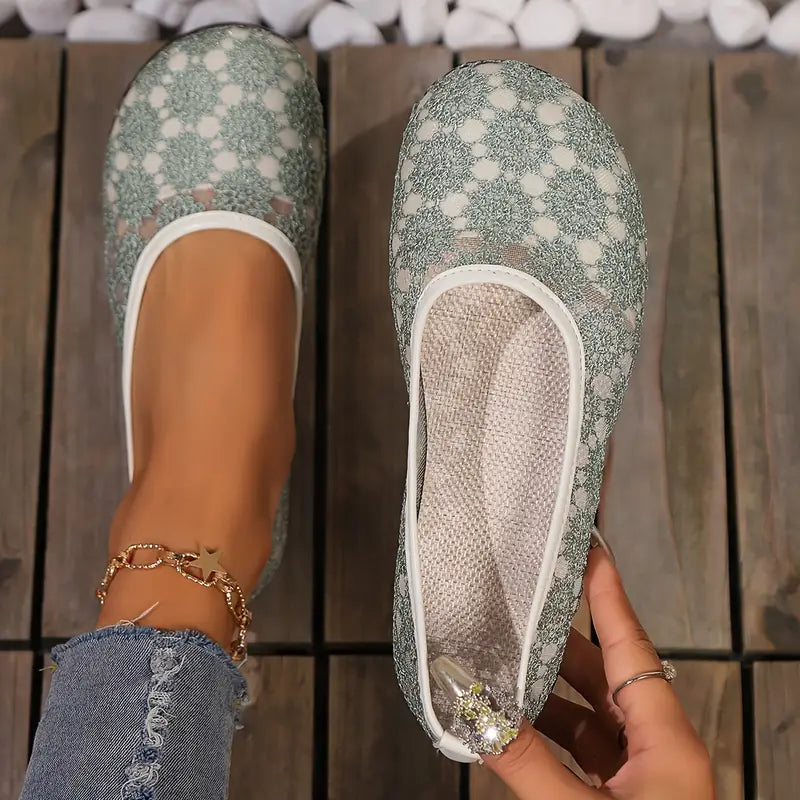 Jessamine | Atmungsaktive Mesh Spitze Vintage-Ballettflaschen