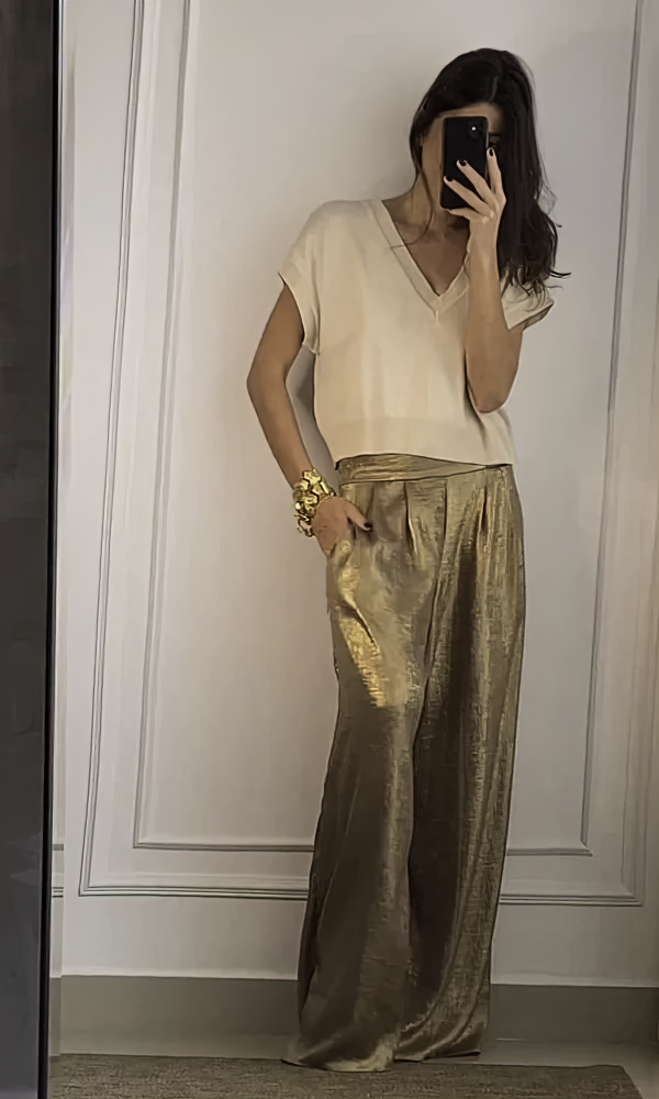 Zuleika | Elegante Top- und Hosen-Set