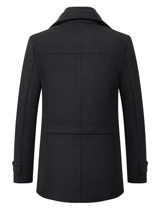 Quinten | Herren Schurwollmantel Business Casual dicke warme Jacke
