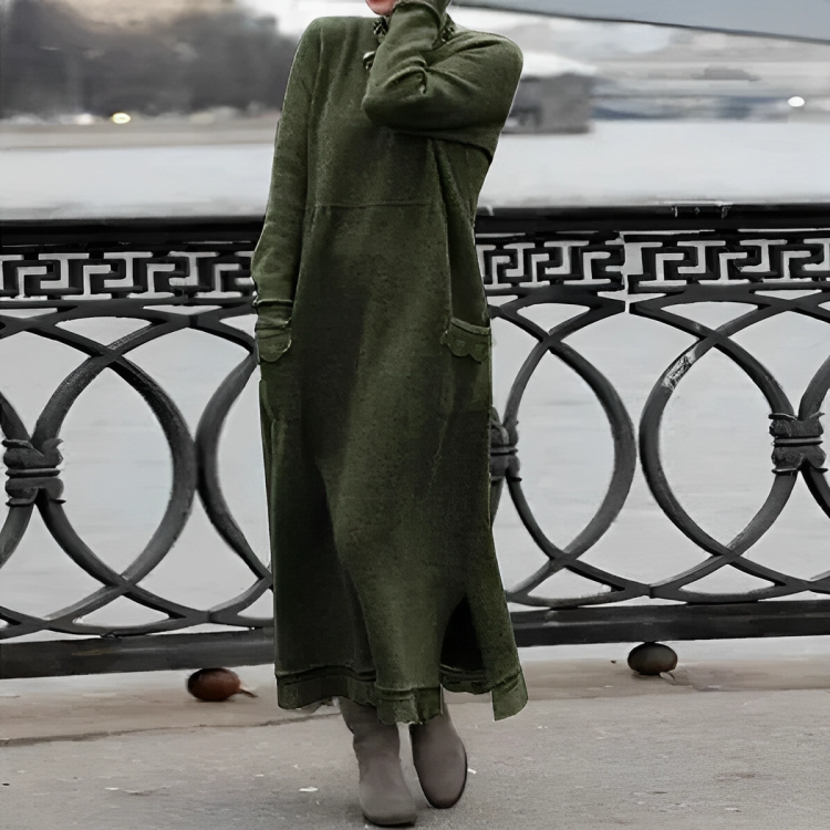 Popi | Lässiges langes Winterkleid