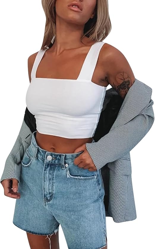 Emma - Glamouröses Glitzer-Rüschen-Crop-Top