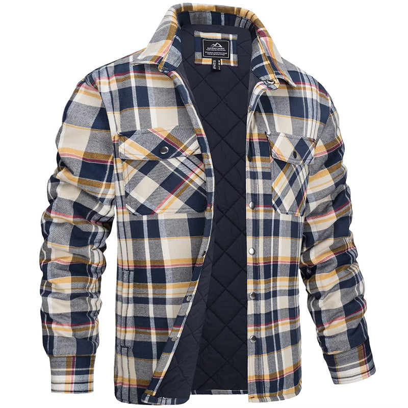 Darius | Herren-Holzfällerjacke im karierten Design