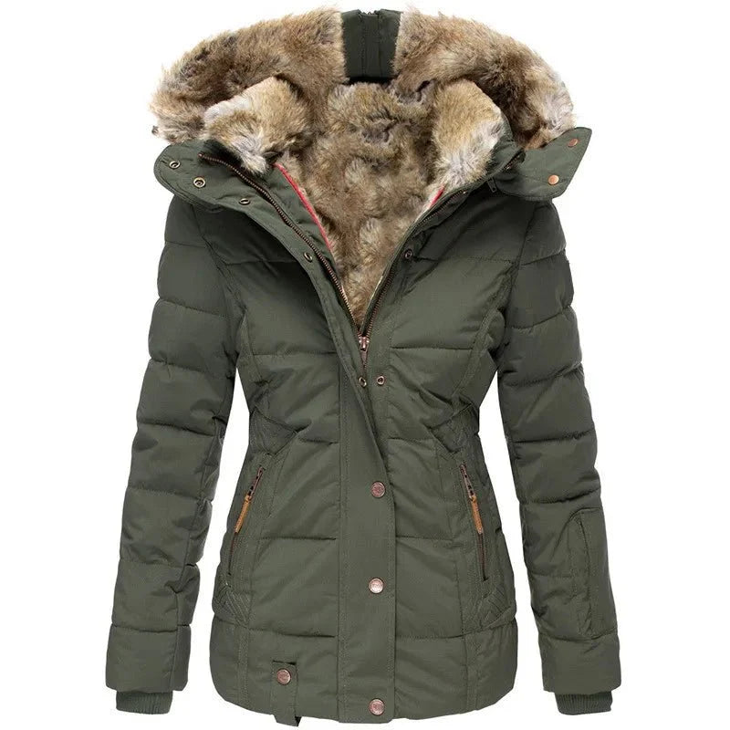 Stefanie™ - Warmer Wintermantel mit Fellfutter
