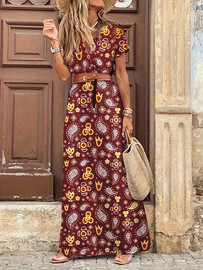Sadera  | Blumiges Maxikleid für Frauen
