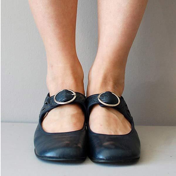 Beatrice | Keilsandalen aus leder mit orthopädische schnalle