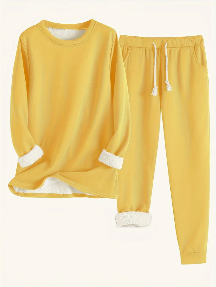 Damen Thermo-Set | Zweiteiler Einfarbig | Wärmend & Bequem