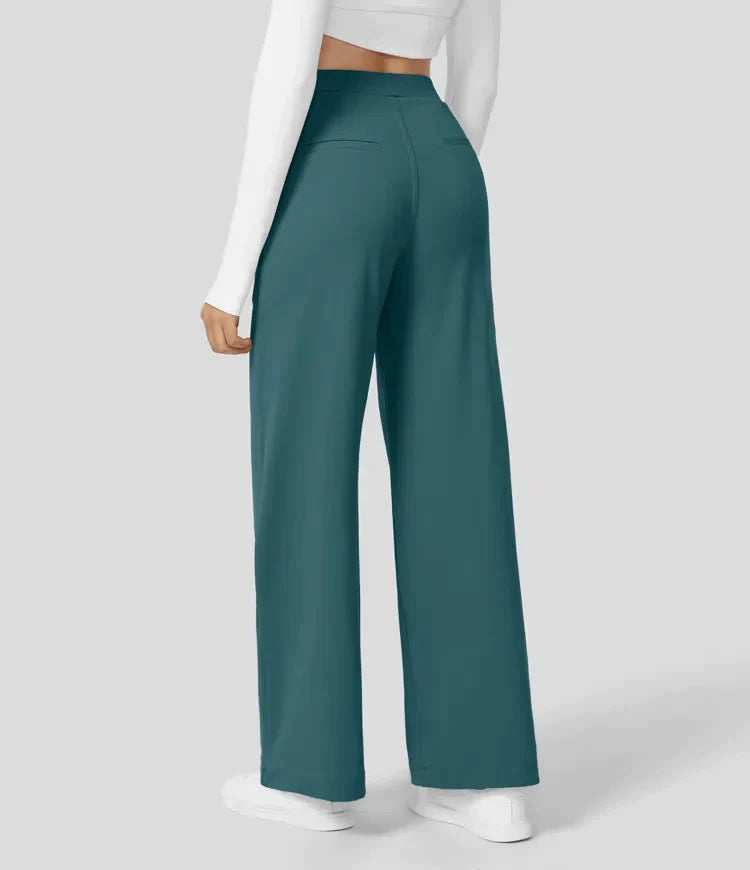 Sauzy | Hochtaillierte Stretch-Hose mit geradem Bein