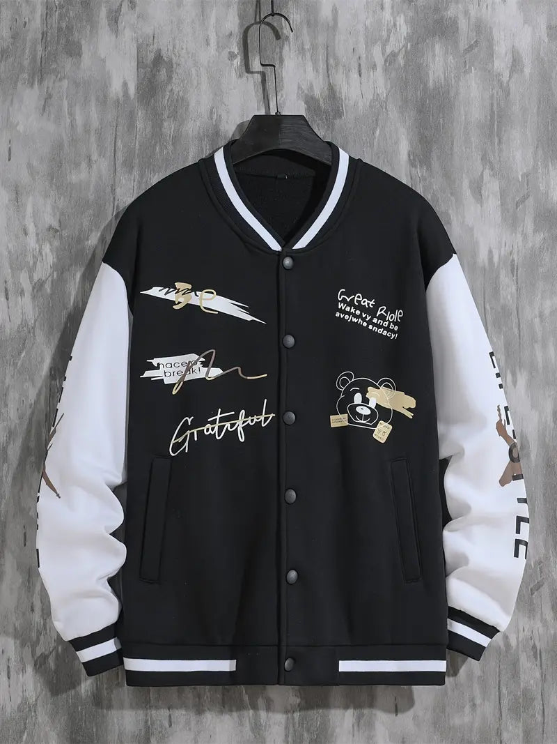 Coli | Collegejacke mit Hipster-Buchstabenmuster
