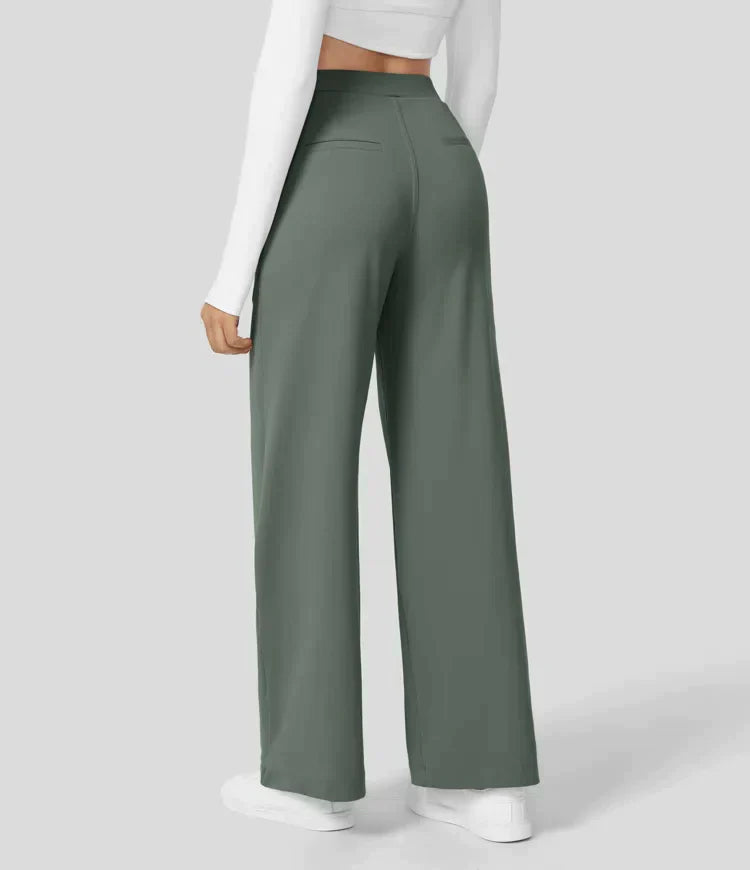 Sauzy | Hochtaillierte Stretch-Hose mit geradem Bein