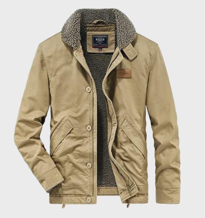 Lando | Schneid- und Stichfeste Jacke für Selbstverteidigung mit Taschen und Reißverschluss