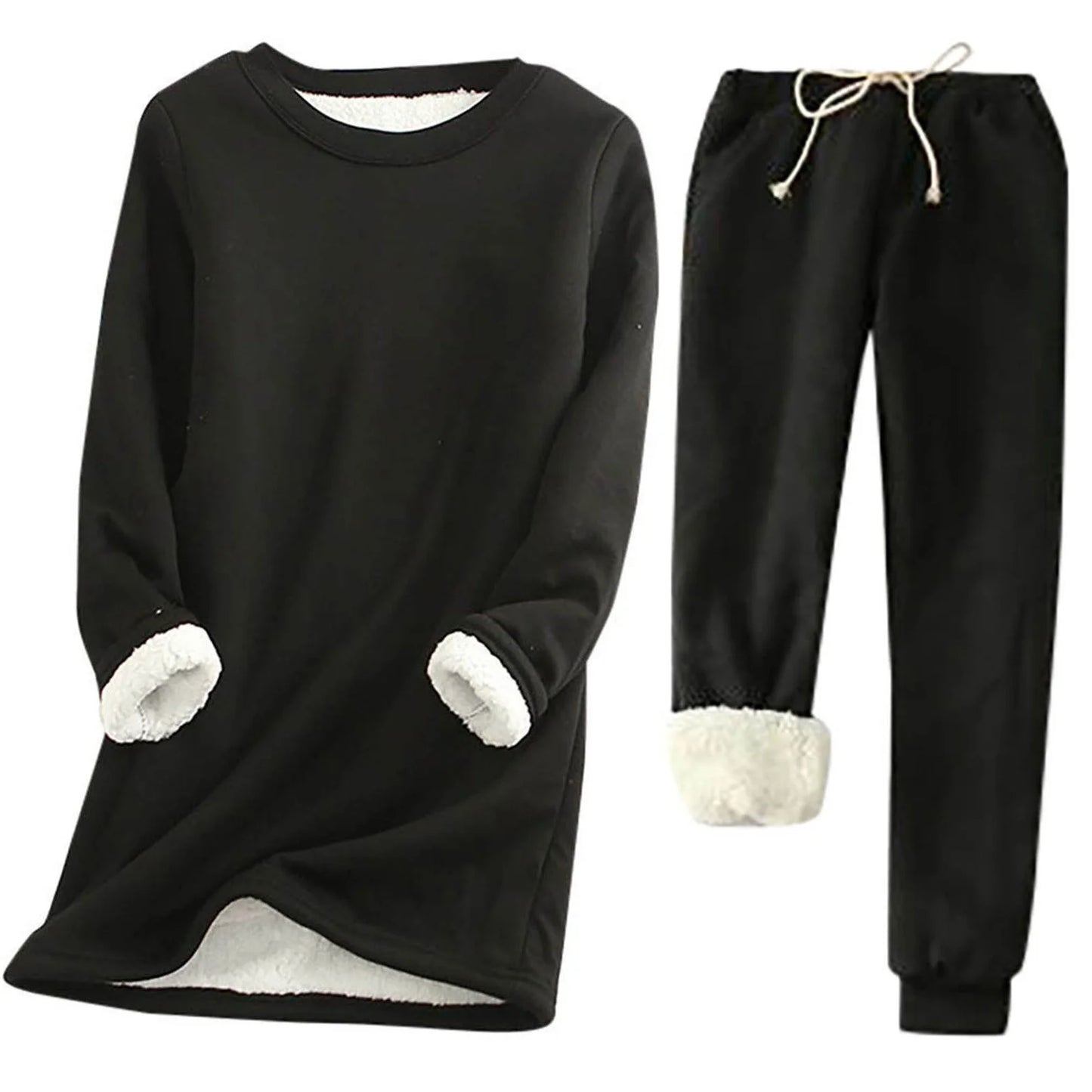 Damen Thermo-Set | Zweiteiler Einfarbig | Wärmend & Bequem