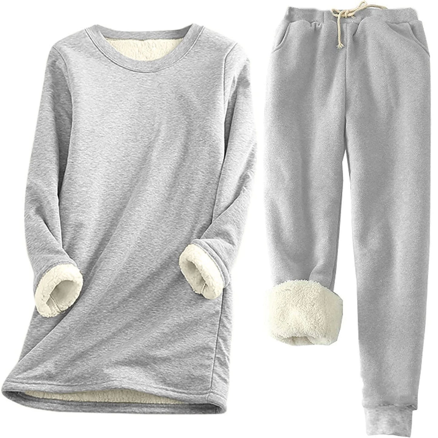 Damen Thermo-Set | Zweiteiler Einfarbig | Wärmend & Bequem