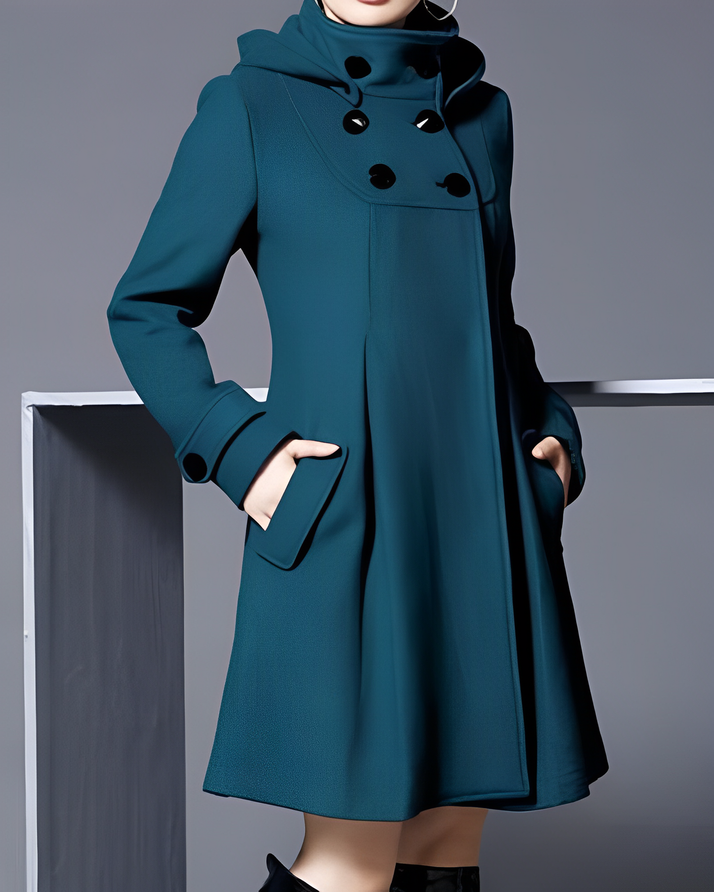 Frauen Mantel | Eleganter Frack mit Seitentaschen | Hochwertiges Material & Klassisches Design