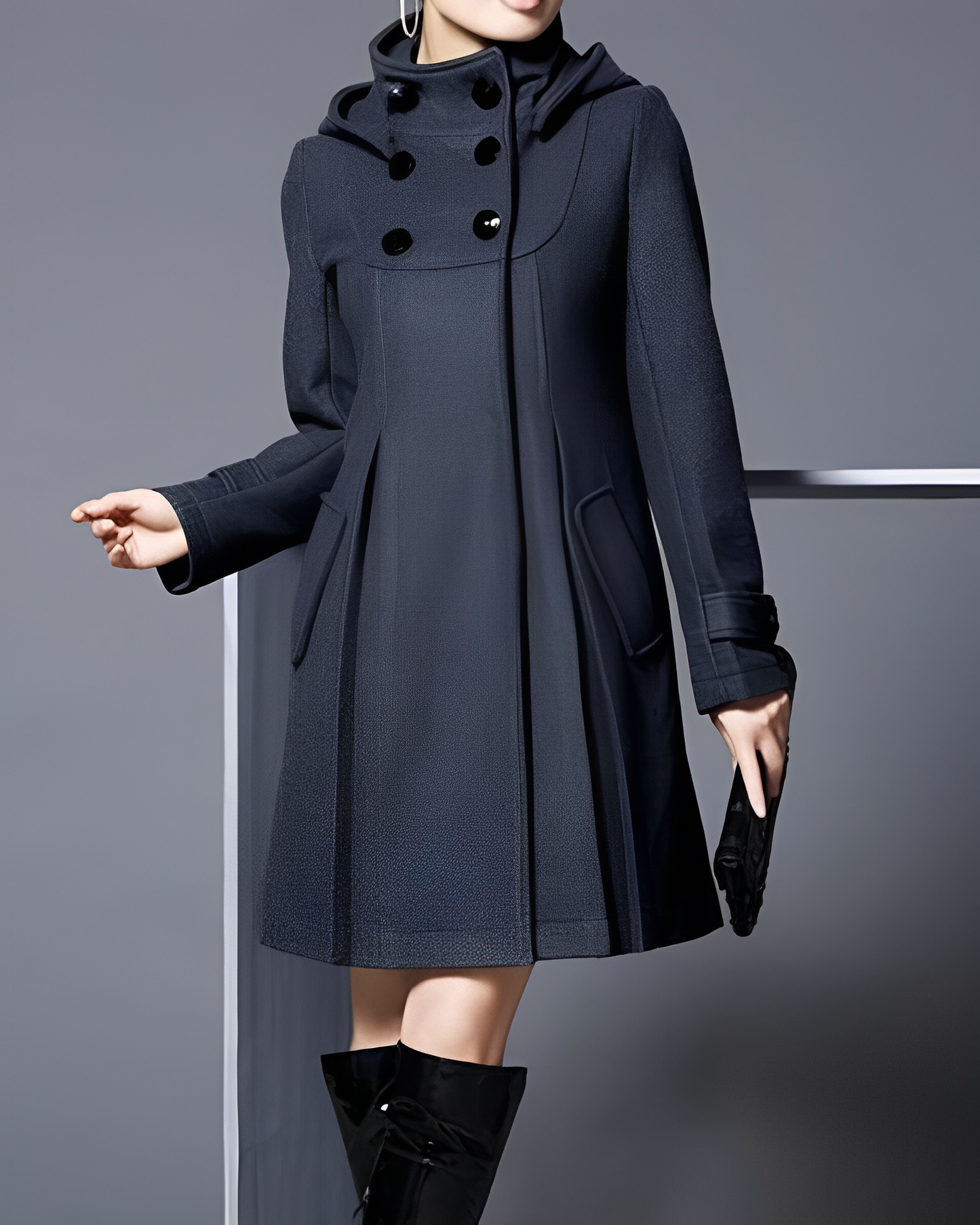 Frauen Mantel | Eleganter Frack mit Seitentaschen | Hochwertiges Material & Klassisches Design