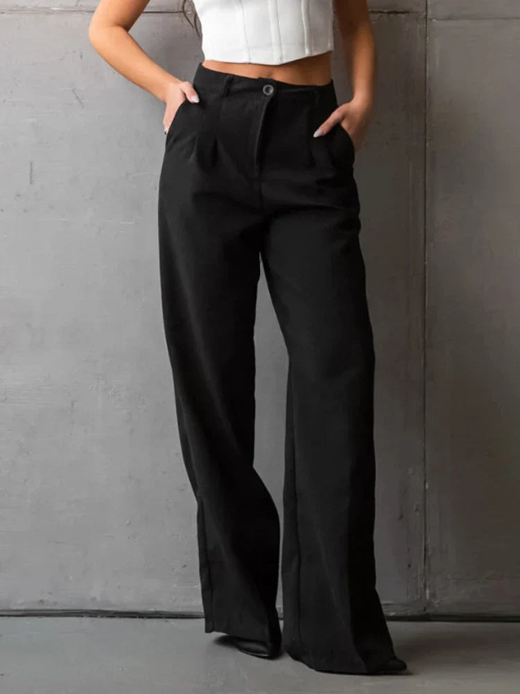 Elayza | Pantaloni Dritti