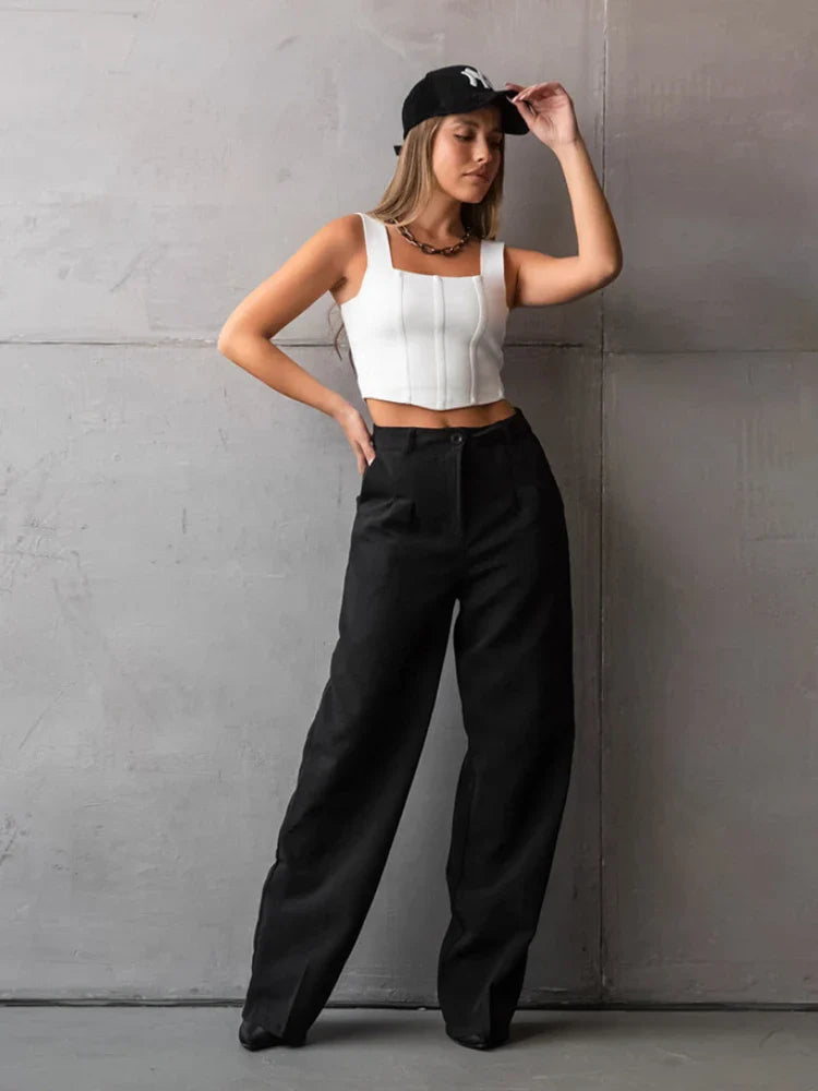Elayza | Pantaloni Dritti