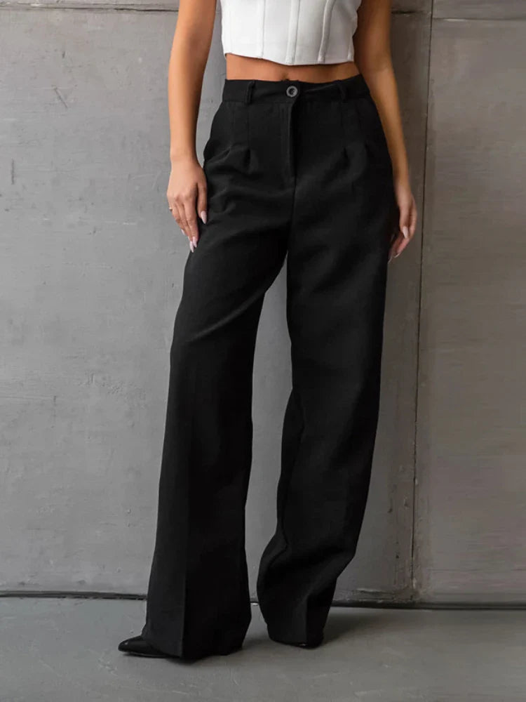 Elayza | Pantaloni Dritti